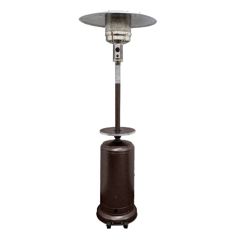 48000 Btu Steel Propane, Cylindrical Pole Standing Patio Heater - Bronze