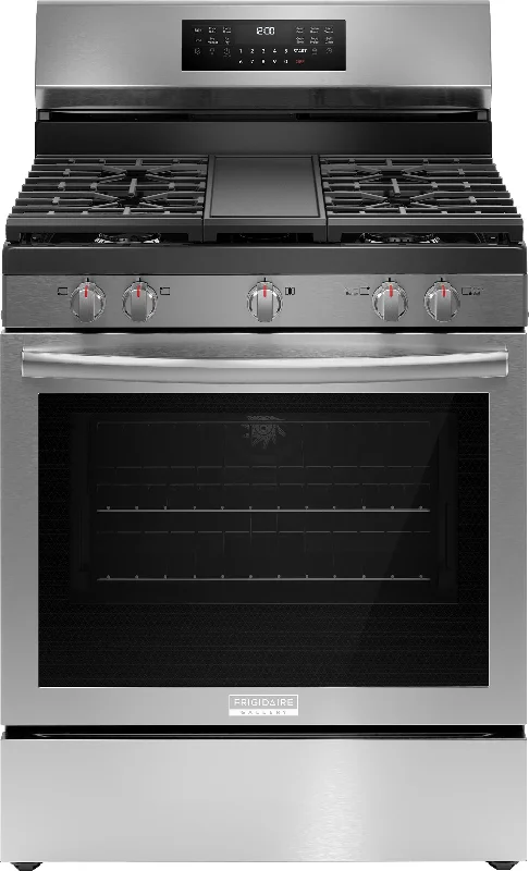 Frigidaire Gallery Smudge-Proof® Stainless Steel 30" Gas Range with Total Convection (5.1 Cu. Ft) - GCRG3060BF