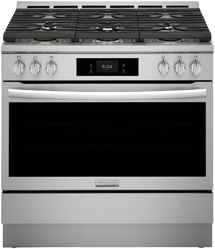 Frigidaire Gallery Smudge-Proof® Stainless Steel 35.8" Gas Range with Total Convection (4.6 Cu. Ft) - GCFG3661AF