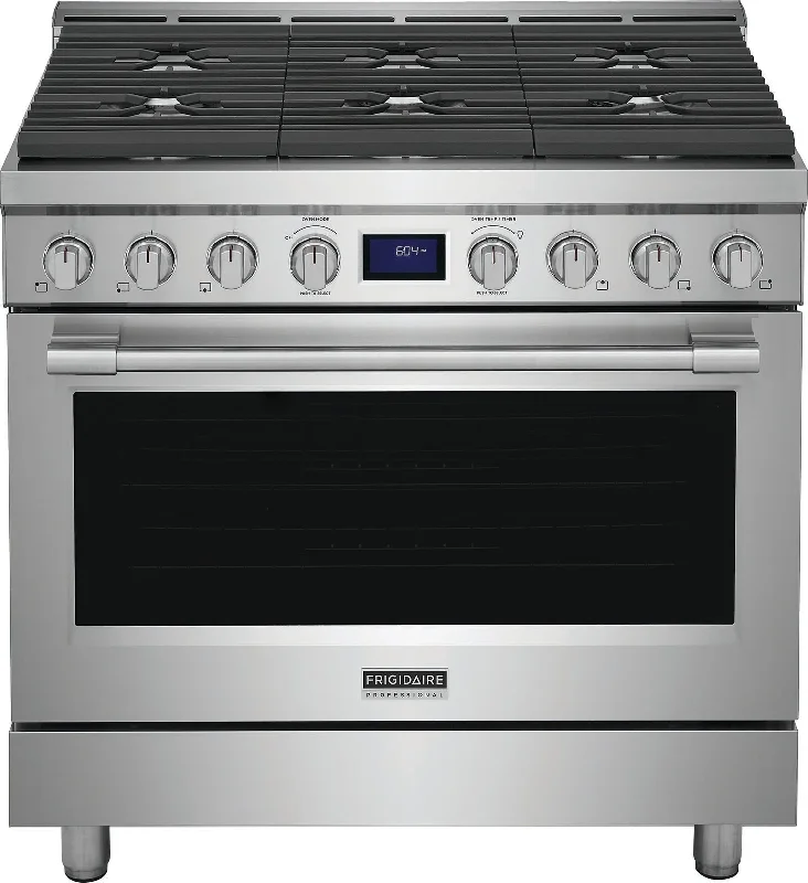 Frigidaire Professional Stainless Steel 36" Gas Front Control Freestanding Range (4.4 Cu. Ft) - PCFG3670AF