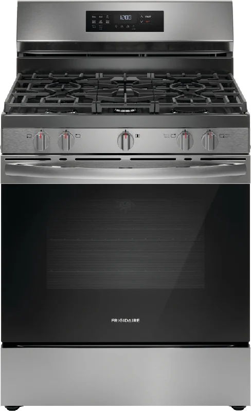 Frigidaire Stainless Steel 30" Freestanding Gas Range with Air Fry (5.1 Cu. Ft.) - FCRG3083AS