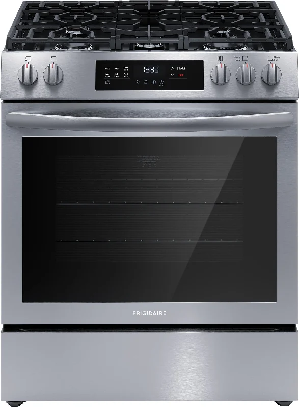 Frigidaire Stainless Steel 30'' Front Control Gas Range (5.1 Cu. Ft) - FCFG3083AS