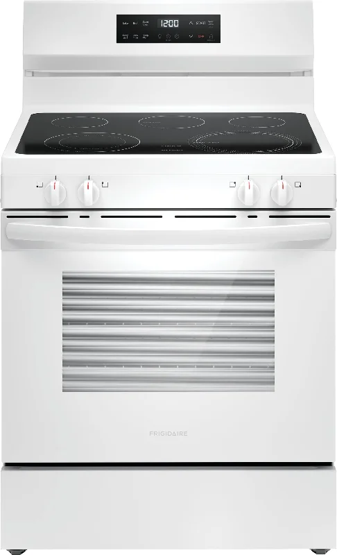 Frigidaire White 30" Electric Range with EvenTemp™ (5.3 Cu.Ft) - FCRE306CAW