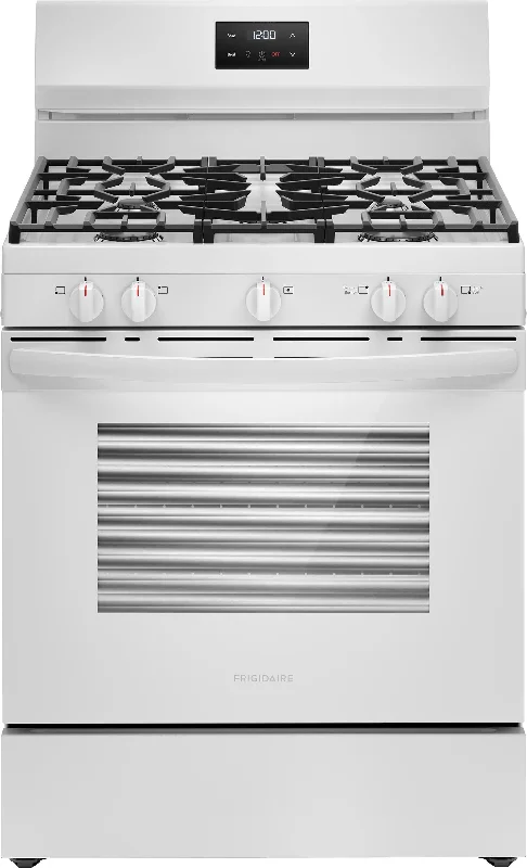 Frigidaire White 30" Gas Range (5.1 Cu. Ft) - FCRG3052BW