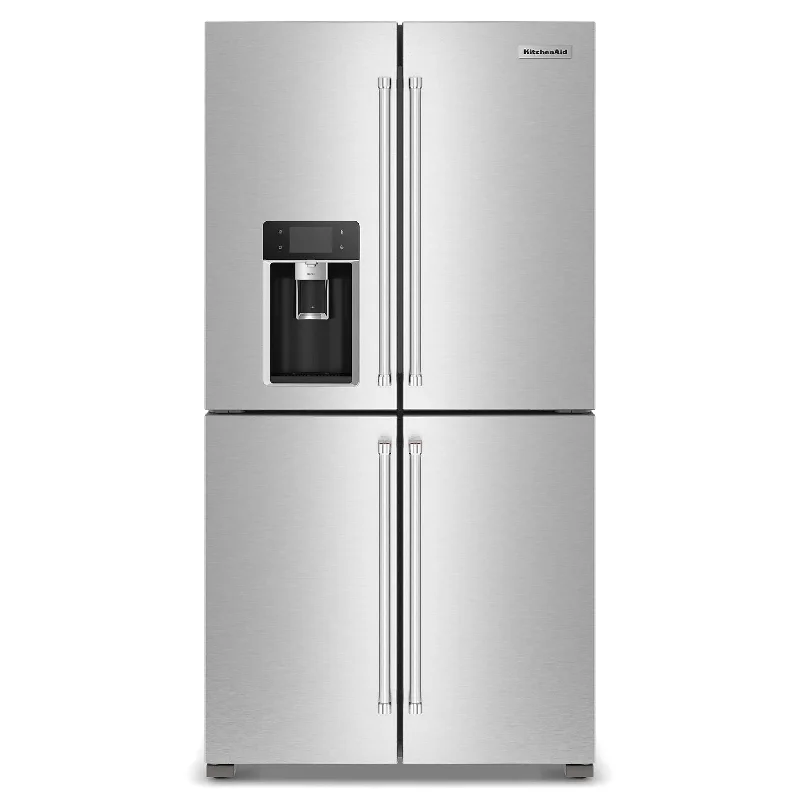 KitchenAid Fingerprint Resistant Stainless Steel Counter-Depth 4- Door Refrigerator (19.4 Cu.Ft.) - KRQC736RPS