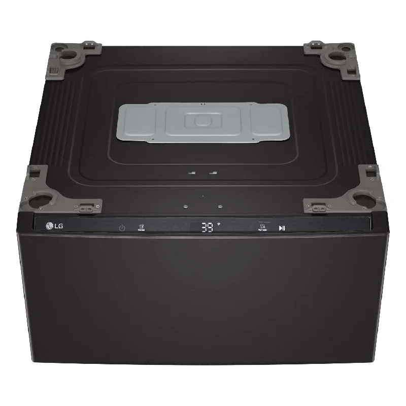 LG Black Steel 27'' LG SideKick™ Pedestal Washer (1 Cu. Ft) - WD300CB