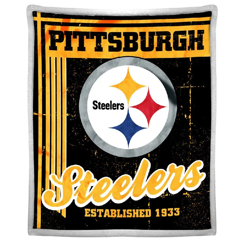 NFL 192 Steelers Mink Sherpa Throw