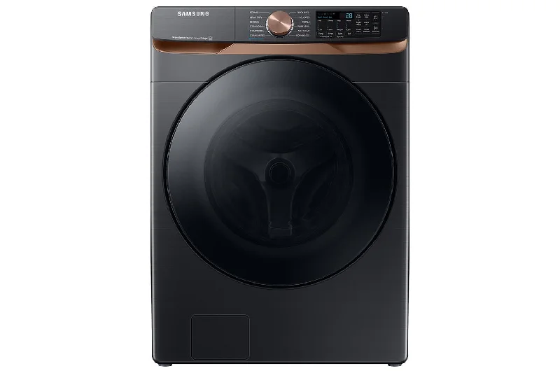 Samsung Black Stainless Steel Front Load Washer with Large Capacity and Super Speed (5.8cu.ft) - WF50BG8300AVUS