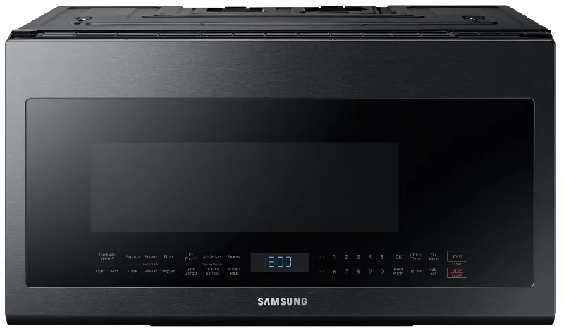 Samsung Black Stainless Steel Over-the-Range Microwave (2.1 Cu. Ft.) - ME21M706BAG/AC