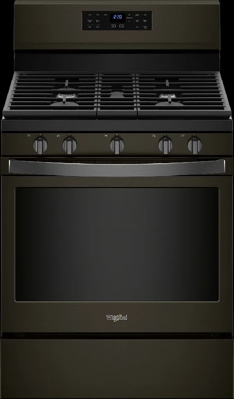 Whirlpool Black Stainless Steel Freestanding Gas Convection Range (5.0 Cu. Ft.) - WFG550S0HV