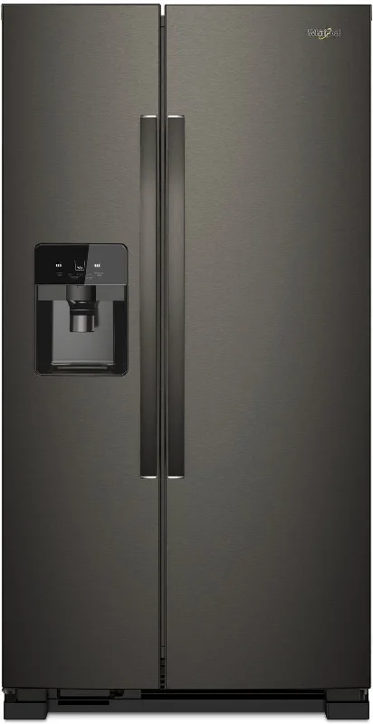 Whirlpool Black Stainless Steel Side-by-Side Refrigerator (25 Cu. Ft.) - WRS555SIHV